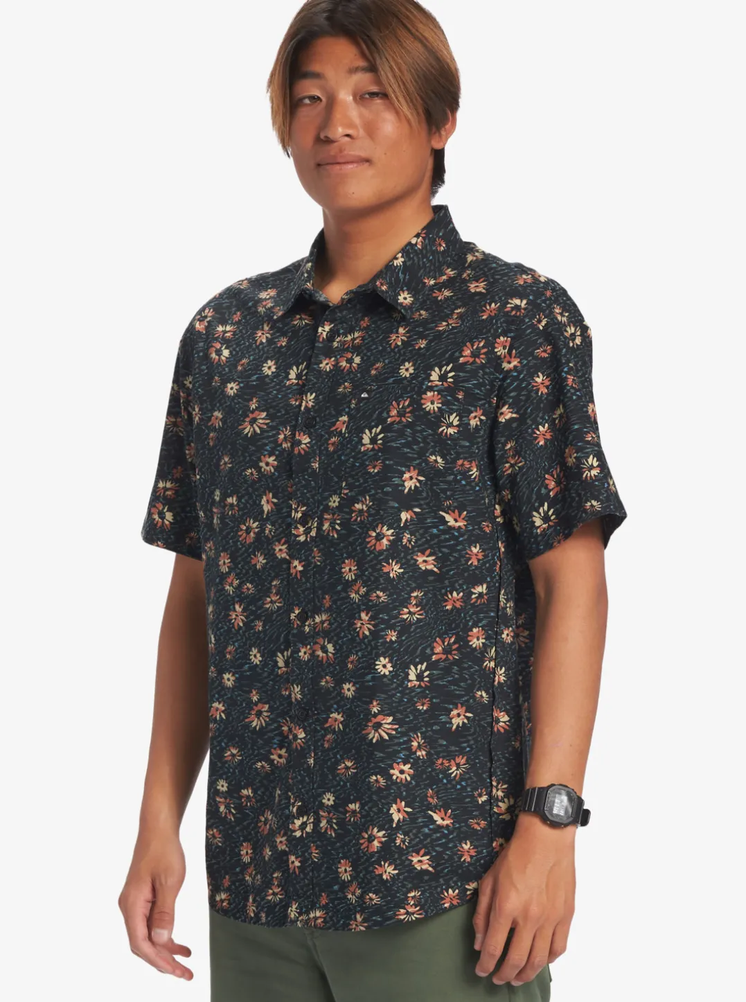 Mens Quiksilver Shirts & Polos|Future Hippie Short Sleeve Woven Shirt