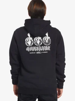 Mens Quiksilver Shirts & Polos|Global Force Fleece Crew Neck Sweatshirt