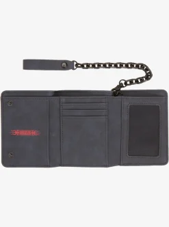 Mens Quiksilver Wallets|Grunge Sponge Tri-Fold Chain Wallet