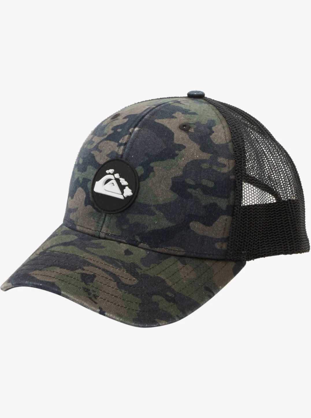 Mens Quiksilver Hats|Hawaii Islands Camo Trucker Hat