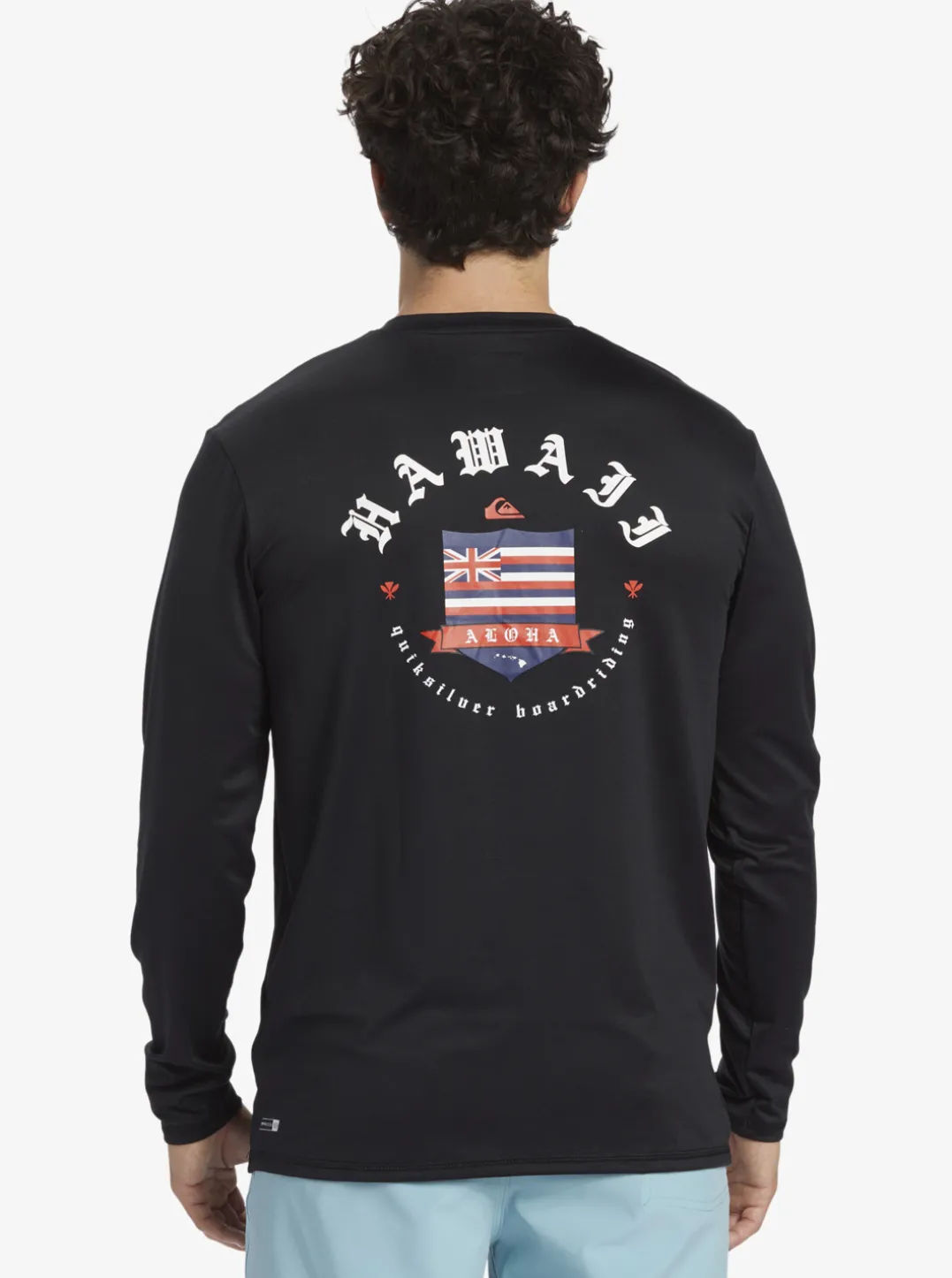Mens Quiksilver Rashguards|Hawaii Royalty Upf 50 Long Sleeve Surf Tee