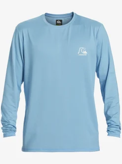 Mens Quiksilver Rashguards|Heritage Heather Long Sleeve Upf 50 Surf Tee