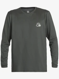 Mens Quiksilver Rashguards|Heritage Heather Long Sleeve Upf 50 Surf Tee