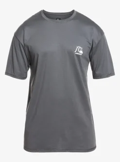 Mens Quiksilver Rashguards|Heritage Heather Short Sleeve Upf 50 Surf T-Shirt