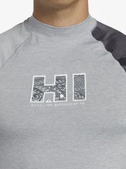Mens Quiksilver Rashguards|Hi Island Rush Long Sleeve Upf 50 Rashguard