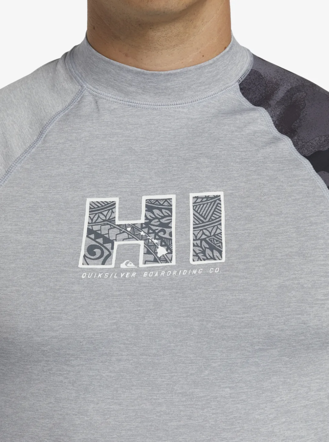 Mens Quiksilver Rashguards|Hi Island Rush Long Sleeve Upf 50 Rashguard