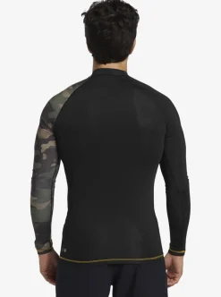 Mens Quiksilver Rashguards|Hi Island Rush Long Sleeve Upf 50 Rashguard