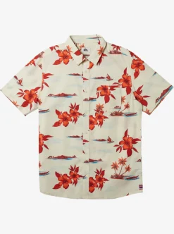 Mens Quiksilver Shirts & Polos|Hi Paradise Airways Short Sleeve Shirt