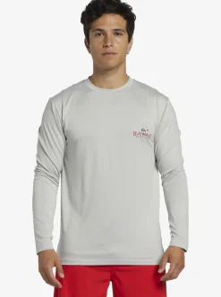 Mens Quiksilver Rashguards|Hi Royalty Surf Long Sleeve Upf 50 Surf T-Shirt
