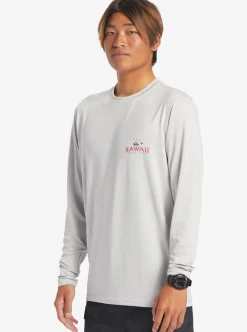 Mens Quiksilver Rashguards|Hi Royalty Surf Long Sleeve Upf 50 Surf T-Shirt