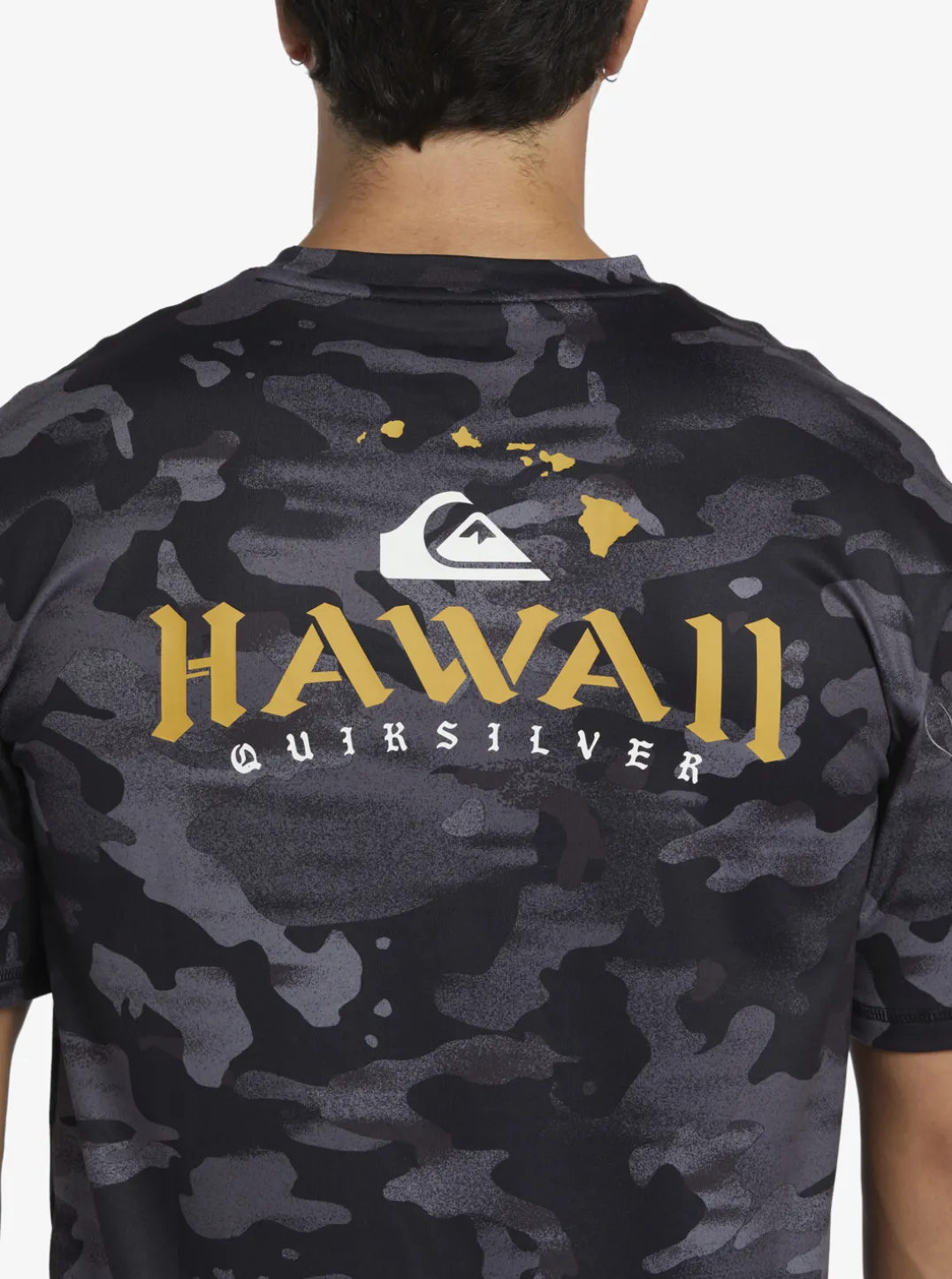Mens Quiksilver Rashguards|Hi Royalty Surf Short Sleeve Upf 50 Surf T-Shirt