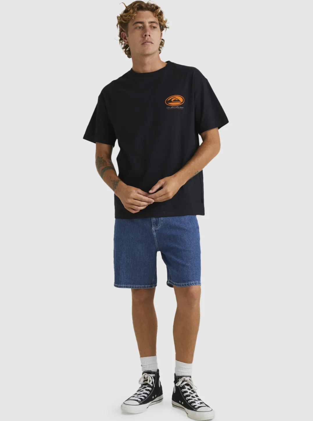 Mens Quiksilver Tees|Honeycomb Short Sleeve Stn T-Shirt