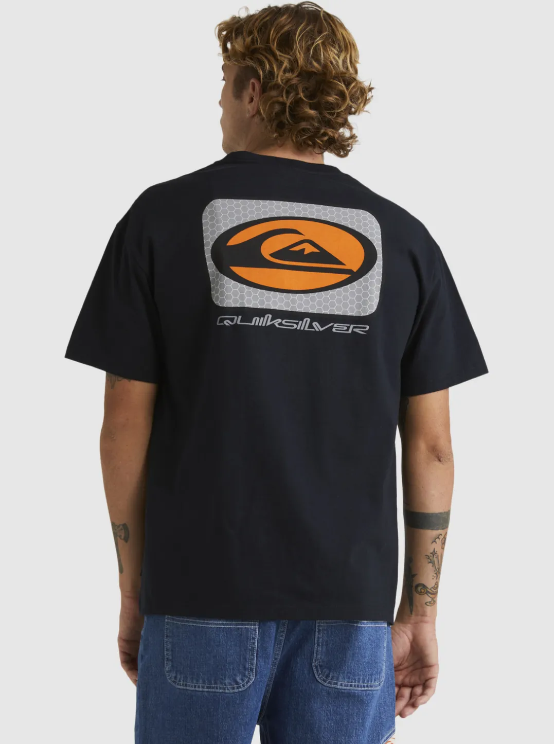 Mens Quiksilver Tees|Honeycomb Short Sleeve Stn T-Shirt