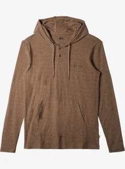 Mens Quiksilver Tees|Kentin Long Sleeves Hooded T-Shirt