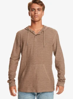 Mens Quiksilver Tees|Kentin Long Sleeves Hooded T-Shirt
