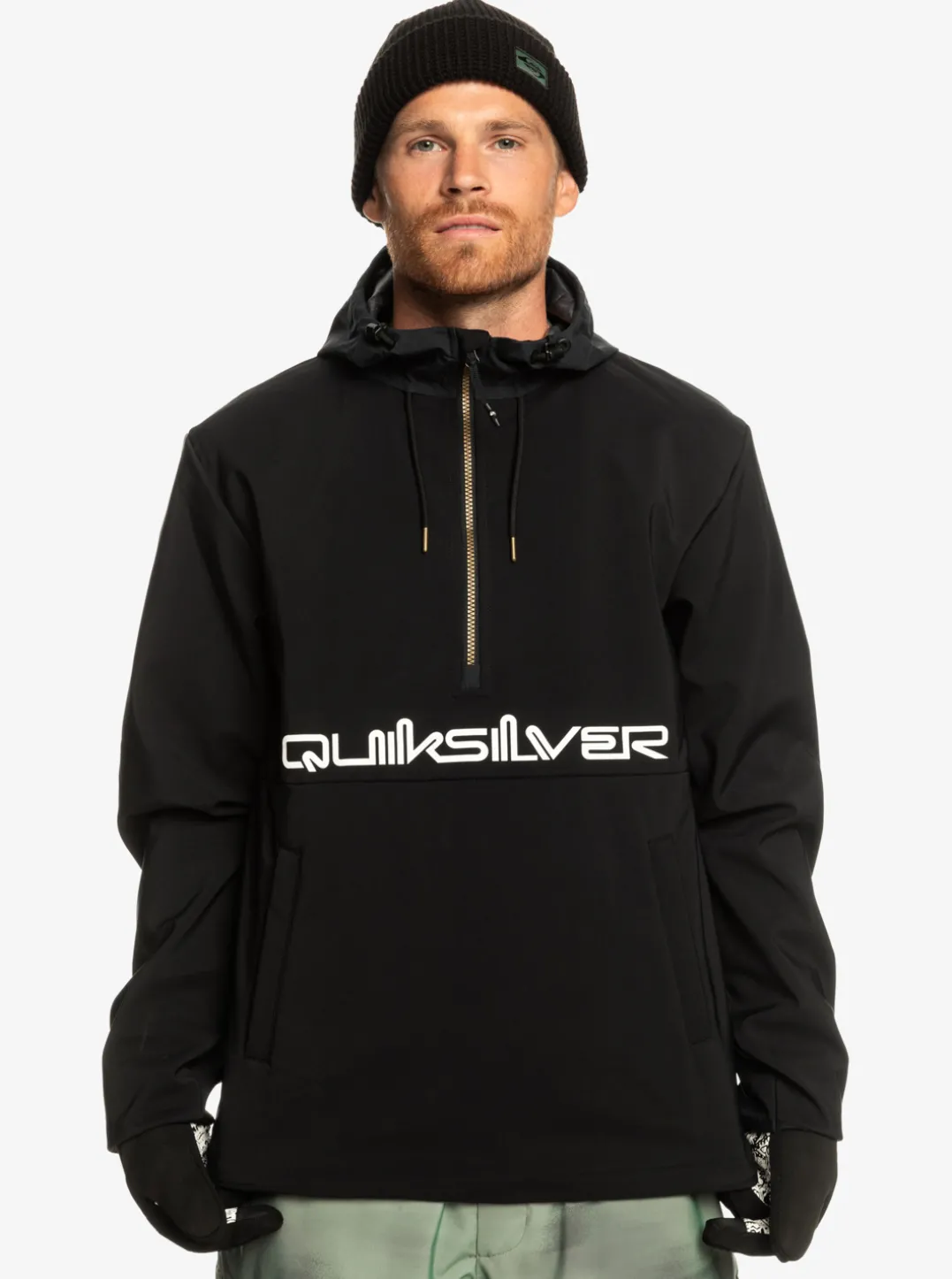 Mens Quiksilver Layers|Live For The Ride Softshelll Technical Hoodie