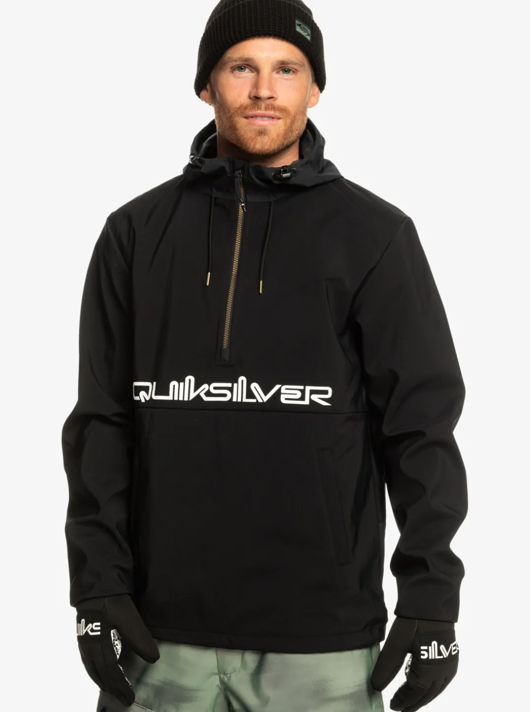 Mens Quiksilver Layers|Live For The Ride Softshelll Technical Hoodie