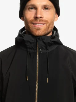 Mens Quiksilver Layers|Live For The Ride Softshelll Technical Hoodie
