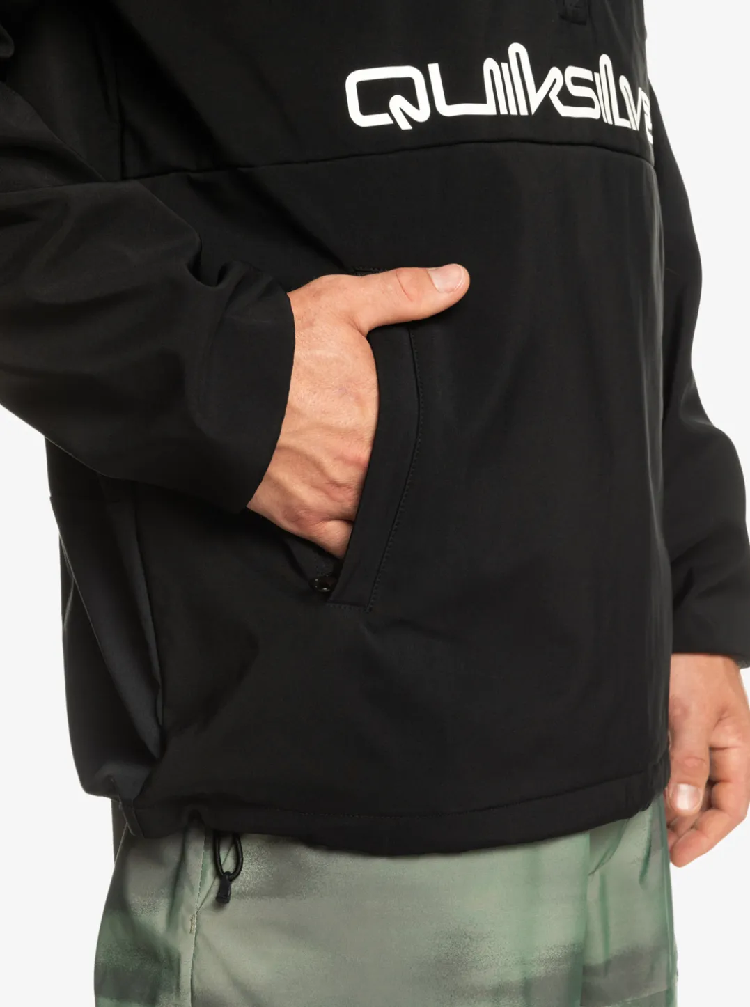 Mens Quiksilver Layers|Live For The Ride Softshelll Technical Hoodie