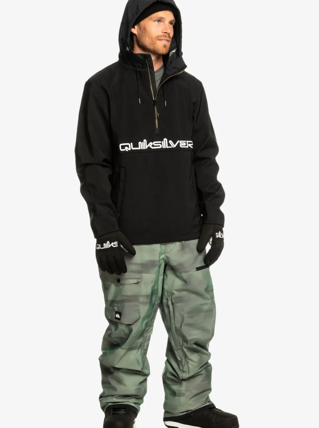 Mens Quiksilver Layers|Live For The Ride Softshelll Technical Hoodie