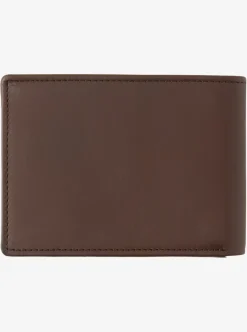 Mens Quiksilver Wallets|Mac Tri-Fold Leather Wallet