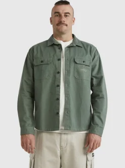 Mens Quiksilver Shirts & Polos|Mikey Long Sleeve Shirt