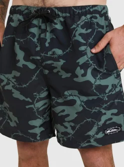 Mens Quiksilver Elastic Waist|Mikey Volley 18