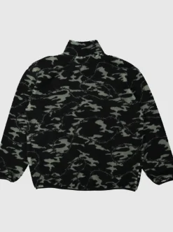 Mens Quiksilver Sweatshirts & Hoodies|Mikey Zip Sherpa Half-Zip Fleece