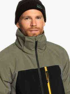 Mens Quiksilver Layers|Mission Plus Technical Snow Jacket