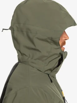Mens Quiksilver Layers|Mission Plus Technical Snow Jacket