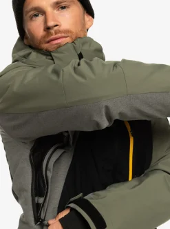 Mens Quiksilver Layers|Mission Plus Technical Snow Jacket