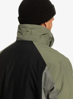 Mens Quiksilver Layers|Mission Plus Technical Snow Jacket