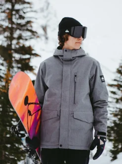 Mens Quiksilver Layers|Mission Solid Insulated Snow Jacket