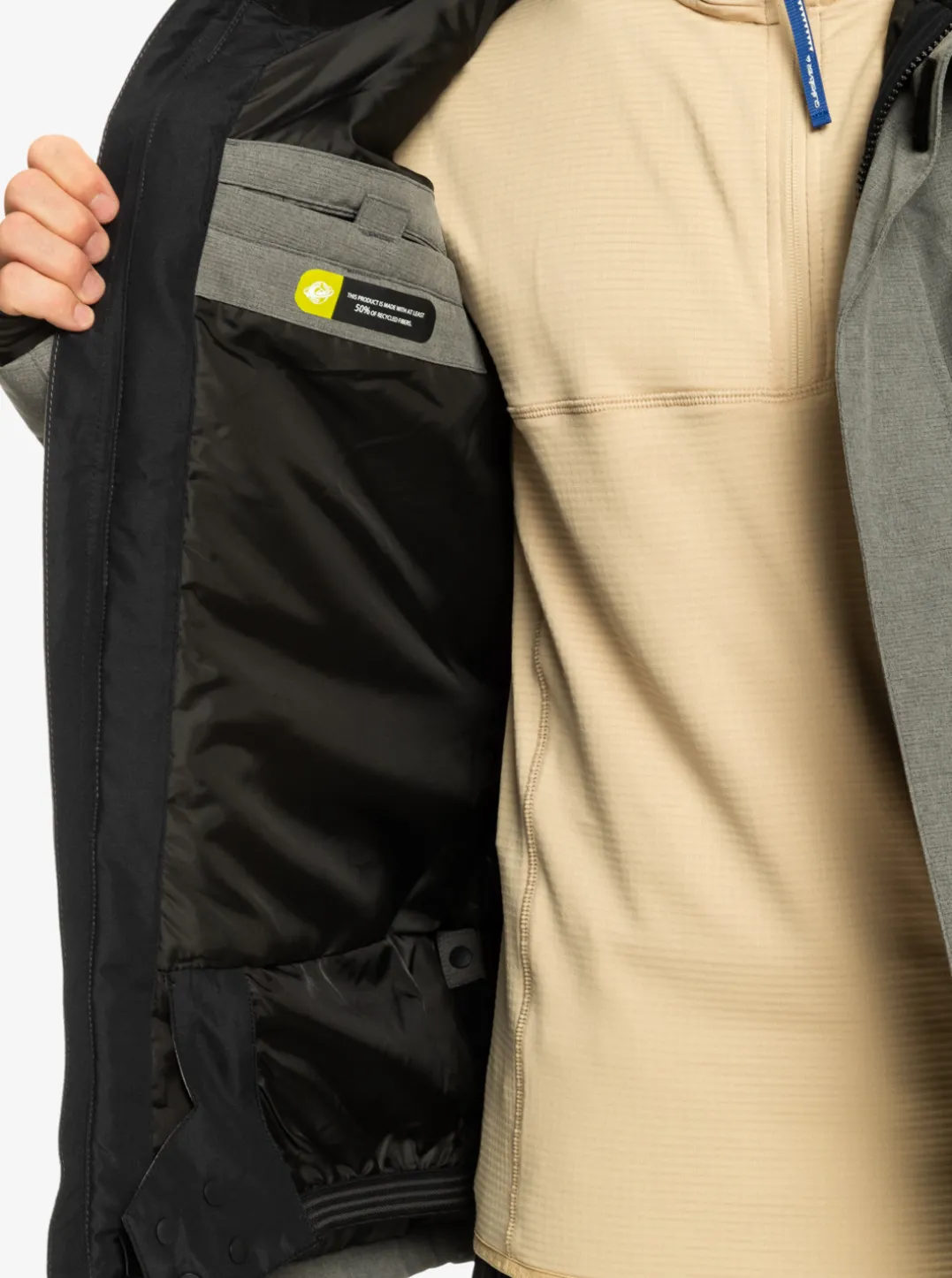Mens Quiksilver Layers|Mission Solid Insulated Snow Jacket