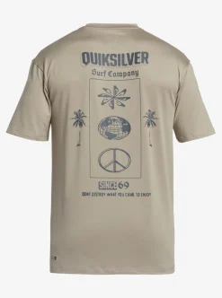 Mens Quiksilver Rashguards|Mix Session Upf 50 Short Sleeve Surf Tee
