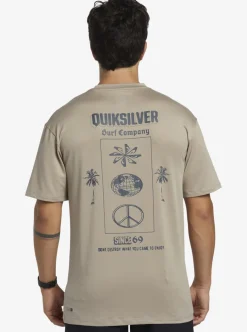 Mens Quiksilver Rashguards|Mix Session Upf 50 Short Sleeve Surf Tee
