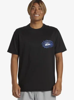 Mens Quiksilver Rashguards|Mix Session Upf 50 Short Sleeve Surf Tee
