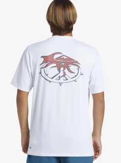 Mens Quiksilver Rashguards|Mix Session Upf 50 Short Sleeve Surf Tee