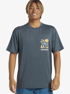 Mens Quiksilver Rashguards|Mix Session Upf 50 Short Sleeve Surf Tee