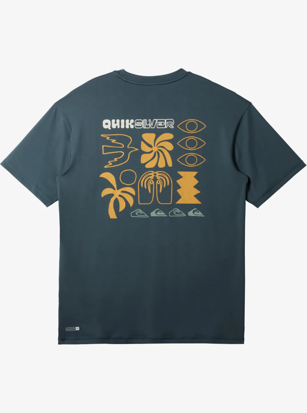 Mens Quiksilver Rashguards|Mix Session Upf 50 Short Sleeve Surf Tee