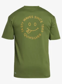 Mens Quiksilver Rashguards|Mix Session Upf 50 Short Sleeve Surf Tee