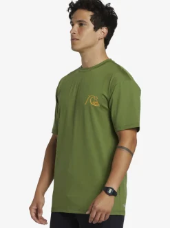 Mens Quiksilver Rashguards|Mix Session Upf 50 Short Sleeve Surf Tee