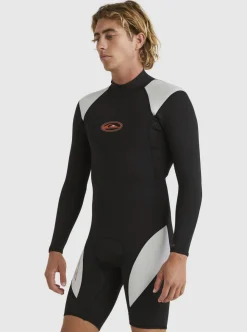 Mens Quiksilver Wetsuits|2/2Mm Capsule Saturn Long Sleeve Spring Suit