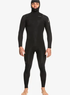 Mens Quiksilver Wetsuits|5/4/3Mm Everyday Sessions Hooded Chest Zip Wetsuit