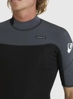 Mens Quiksilver Wetsuits|2/2Mm Everyday Sessions Short Sleeve Back Zip Springsuit
