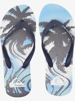 Mens Quiksilver Sandals|Molokai Highline Scallop Flip-Flops