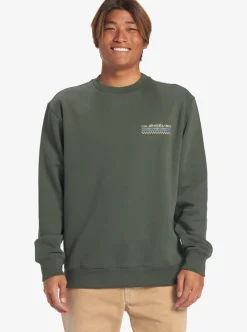 Mens Quiksilver Shirts & Polos|No Control Crew Fleece Crew Neck Sweatshirt