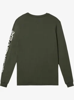 Mens Quiksilver Tees|Omni Logo Long Sleeve T-Shirt