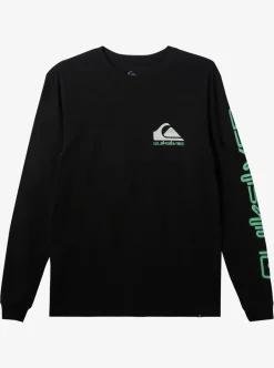 Mens Quiksilver Tees|Omni Logo Long Sleeve T-Shirt