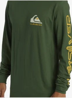 Mens Quiksilver Tees|Omni Logo Long Sleeve T-Shirt